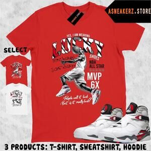 Shirt Match Aj 8 Bugs Bunny Matching Tee Lucky Player Mj 23 T-Shirt